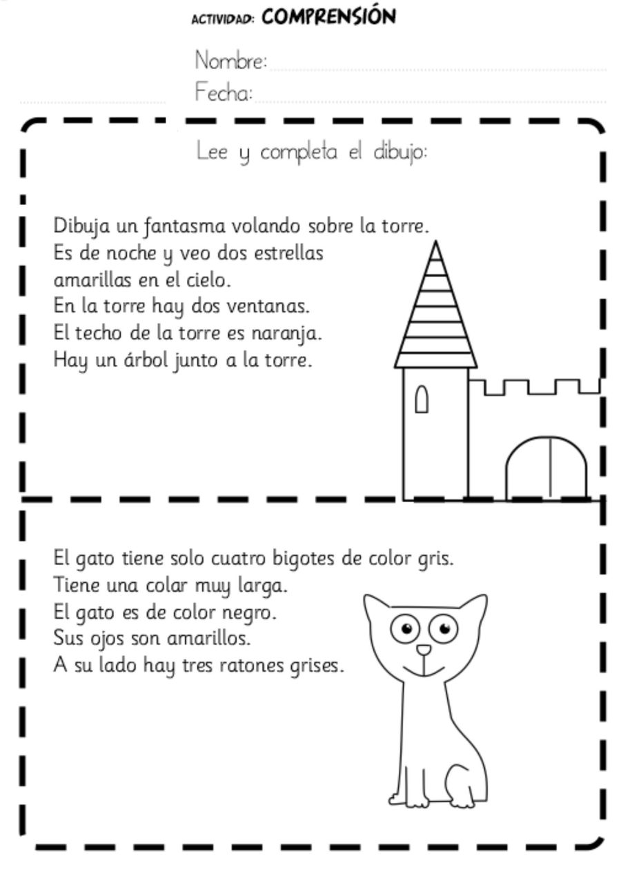 Fichas Lengua 1 Primaria Comprensión Lectora 1