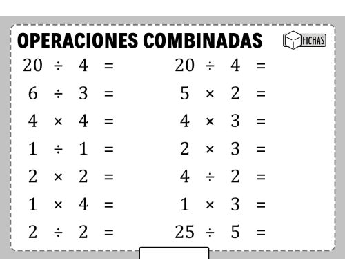 Operaciones Combinadas 3