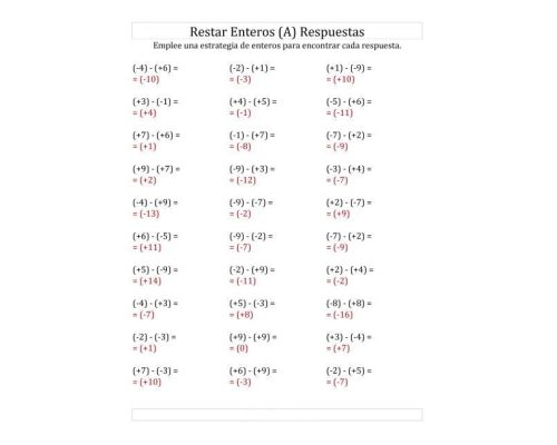 Hojas de ejercicios disponibles y recomendadas 2
