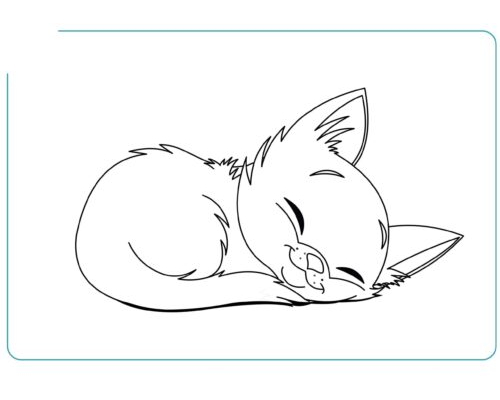 Fichas de gatos para colorear 3