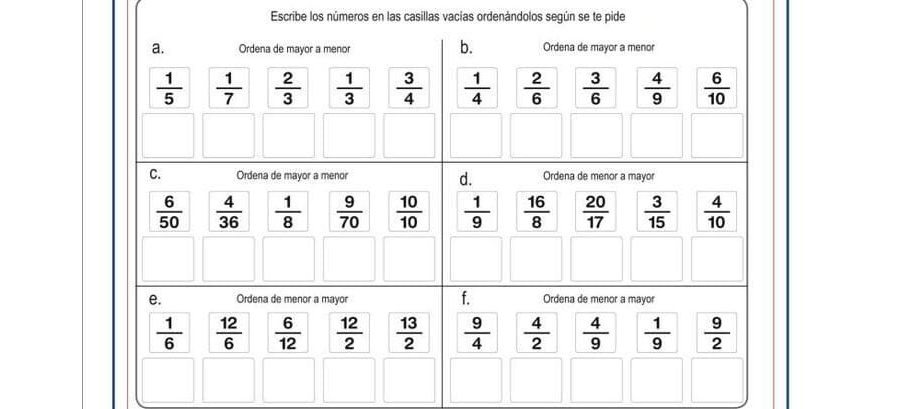 Ejemplos de ejercicios de sumas, restas, multiplicación y división 1