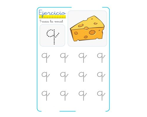 fichas de la q minúscula 1