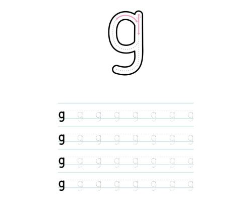 Fichas de la g minúscula 3