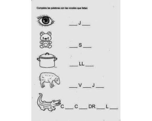 Descarga gratuita de ficha de vocales en formato PDF 2