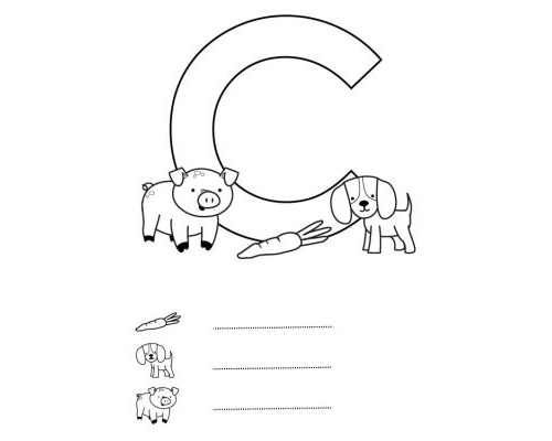 Fichas de la C para imprimir 3