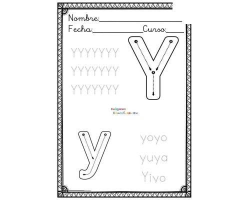 Fichas de la Y mayúscula 3