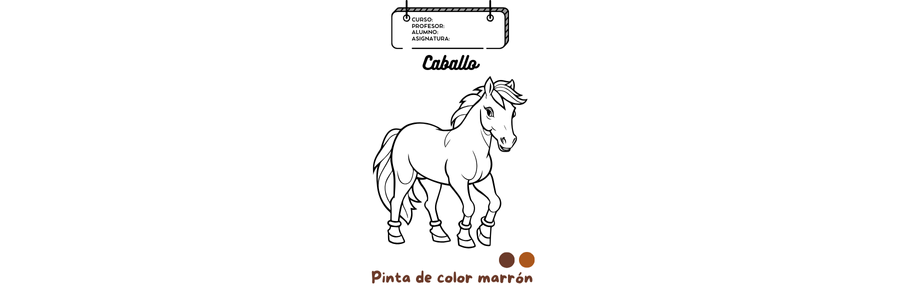 Fichas de color marrón para colorear 2