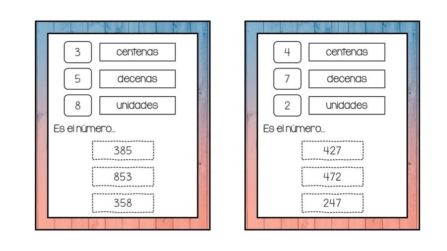 Tablas y herramientas de referencia para descomponer números más grandes 1