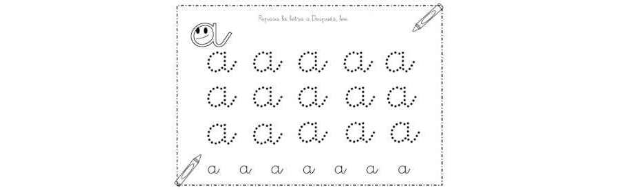 Fichas de la a minúscula 3