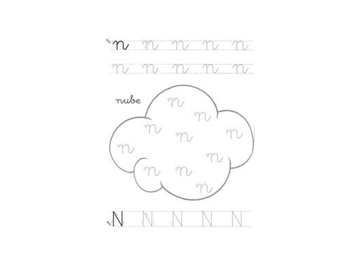 Fichas de la n minúscula 3