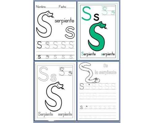 Fichas de la S para imprimir 3