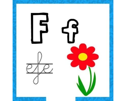 Fichas de la F para imprimir 3