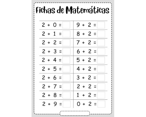 Fichas de sumar para desarrollar el razonamiento lógico 3