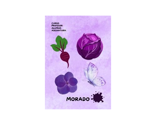 Fichas de color morado para imprimir 2