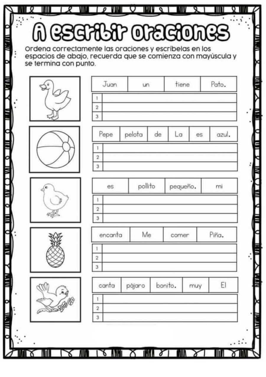 Fichas Lengua 3 Primaria Recursos educativos 1