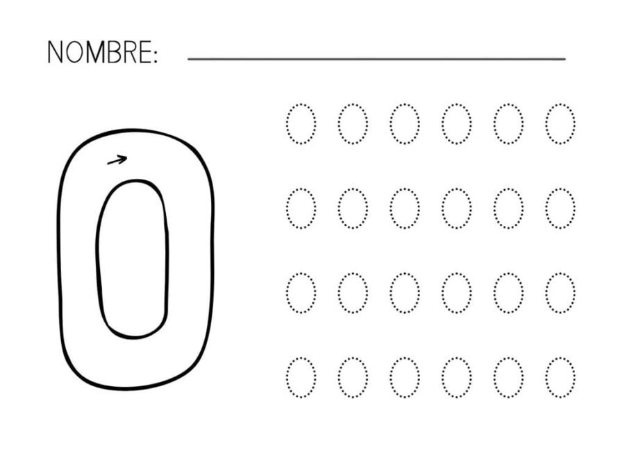 Fichas de la O mayúscula 3