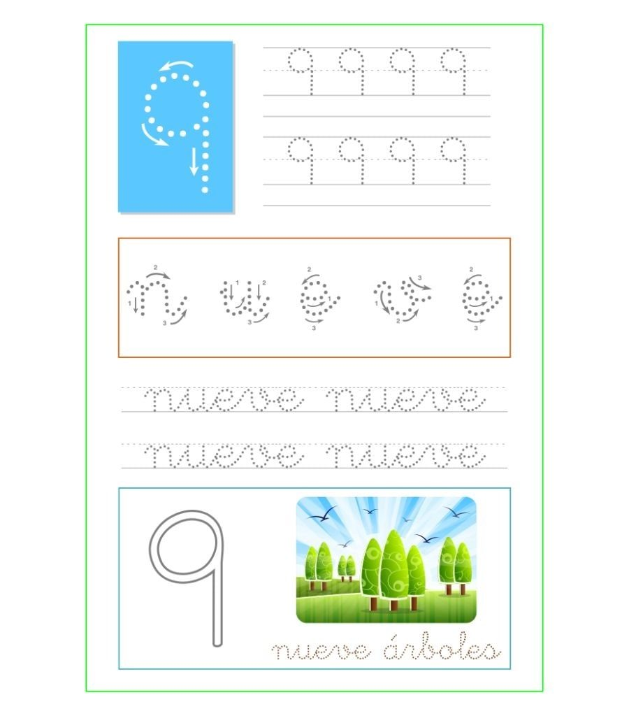 Fichas para aprender las letras del alfabeto y los números 2