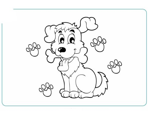 Fichas de perros para colorear 3