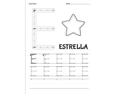 Fichas de la E mayúscula 1