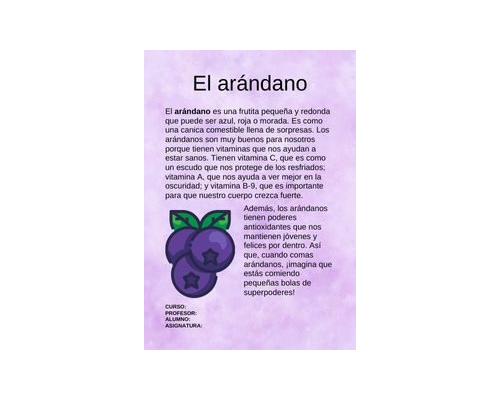 Fichas de color morado para estudiar 3