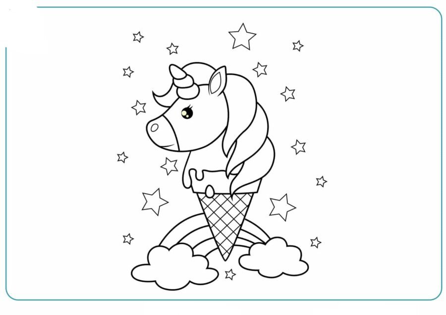 Fichas de unicornios para imprimir 1