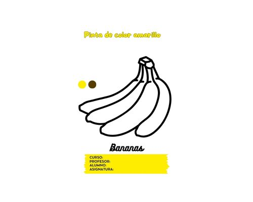 Fichas de color amarillo para colorear 2