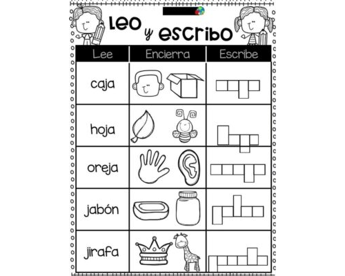 Fichas de repaso 2 primaria para la lectoescritura 1