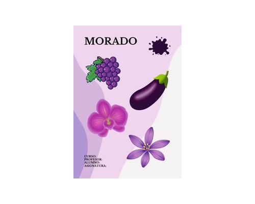 Fichas de color morado para imprimir 1