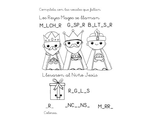 Fichas de los Reyes Magos