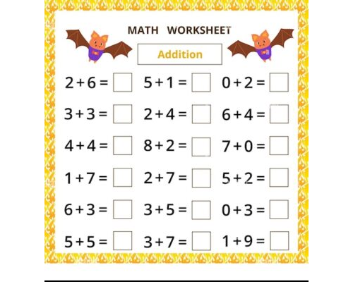 Fichas de Matemáticas para Halloween 1
