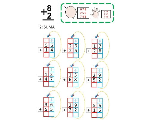 Ejercicios de sumas con llevadas 2