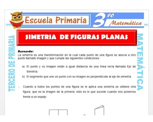Definición de simetría en figuras planas 3
