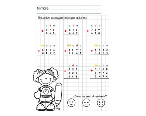 Ejemplos de ejercicios de sumas, restas, multiplicación y división 3