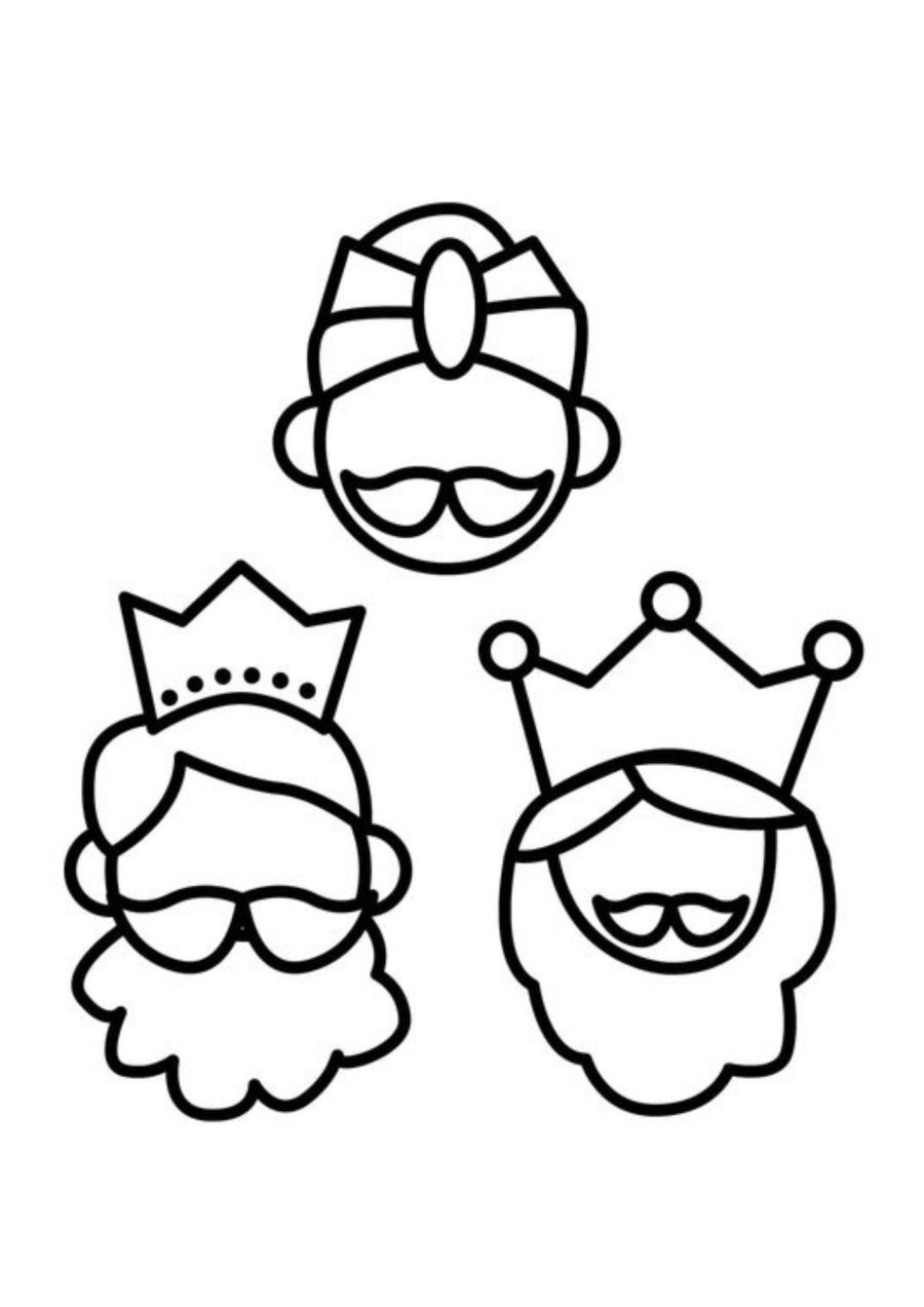 Ficha de Reyes Magos Colorear 3