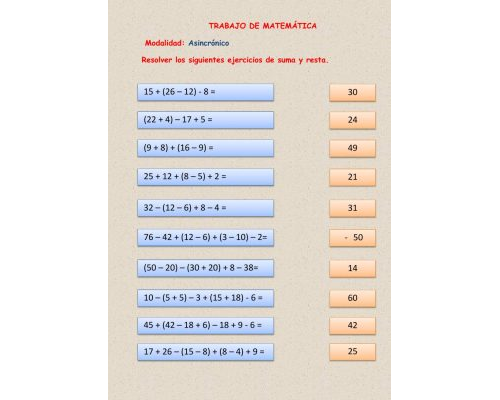 Suma y resta de enteros 2