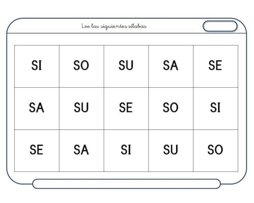 Fichas de consonantes para imprimir 2