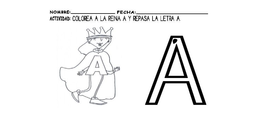 Fichas de la A mayúscula 1