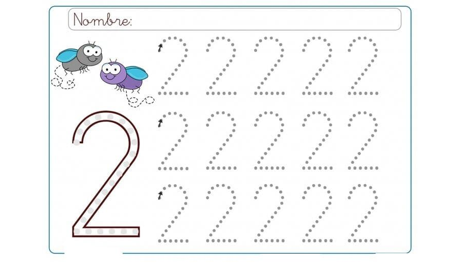 Juegos en línea para el aprendizaje del número 2 2