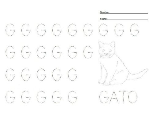 Fichas de la G mayúscula 1