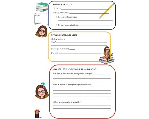 Relación entre temas y ficha de lectura 2