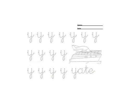 Fichas de la y minúscula 2