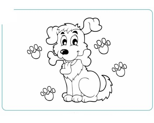 Fichas de perros para colorear 3