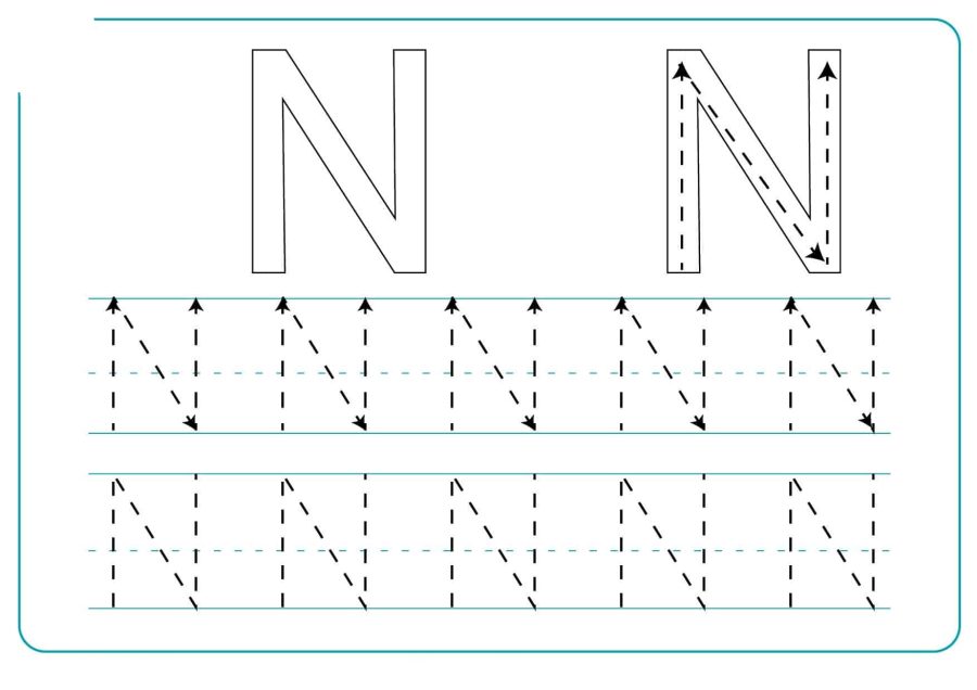 Fichas de la N mayúscula 3