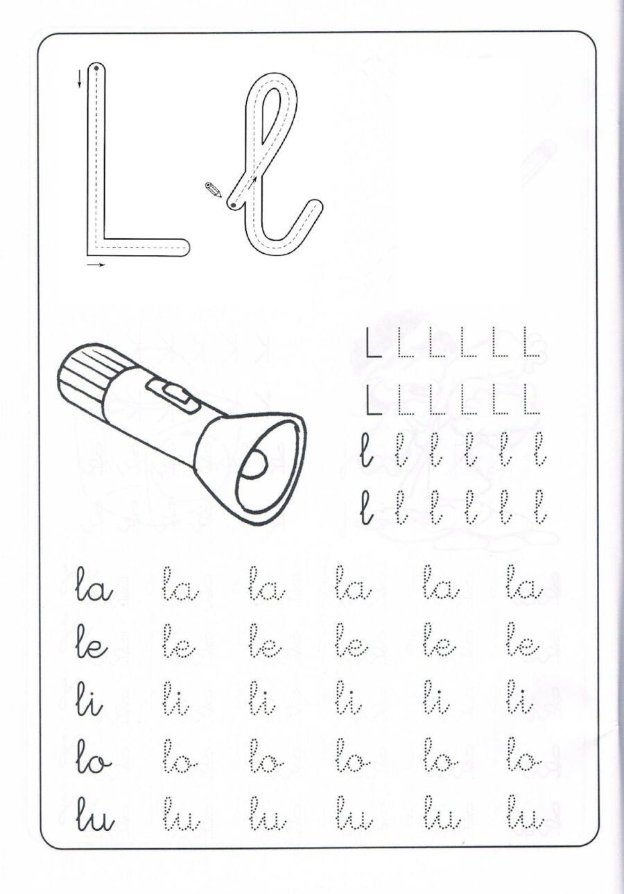 Fichas de la "l" minúscula 3