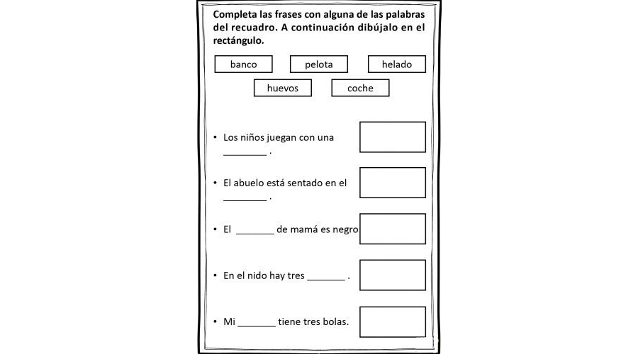 Oraciones para completar 2