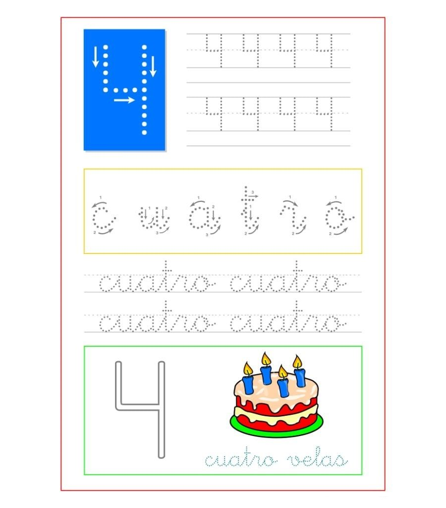 Fichas para aprender las letras del alfabeto y los números 3