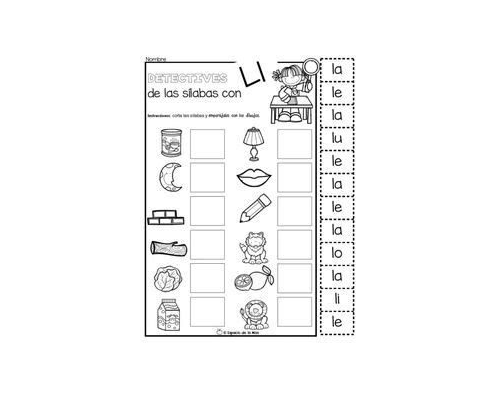 Fichas de consonantes para escribir 3