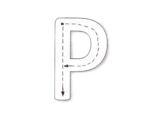 fichas de la P para imprimir 3