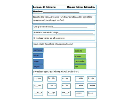 Recursos interactivos para el aprendizaje de lengua en 4º primaria 3