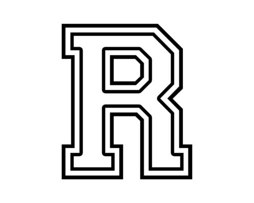 fichas de la R para colorear 3